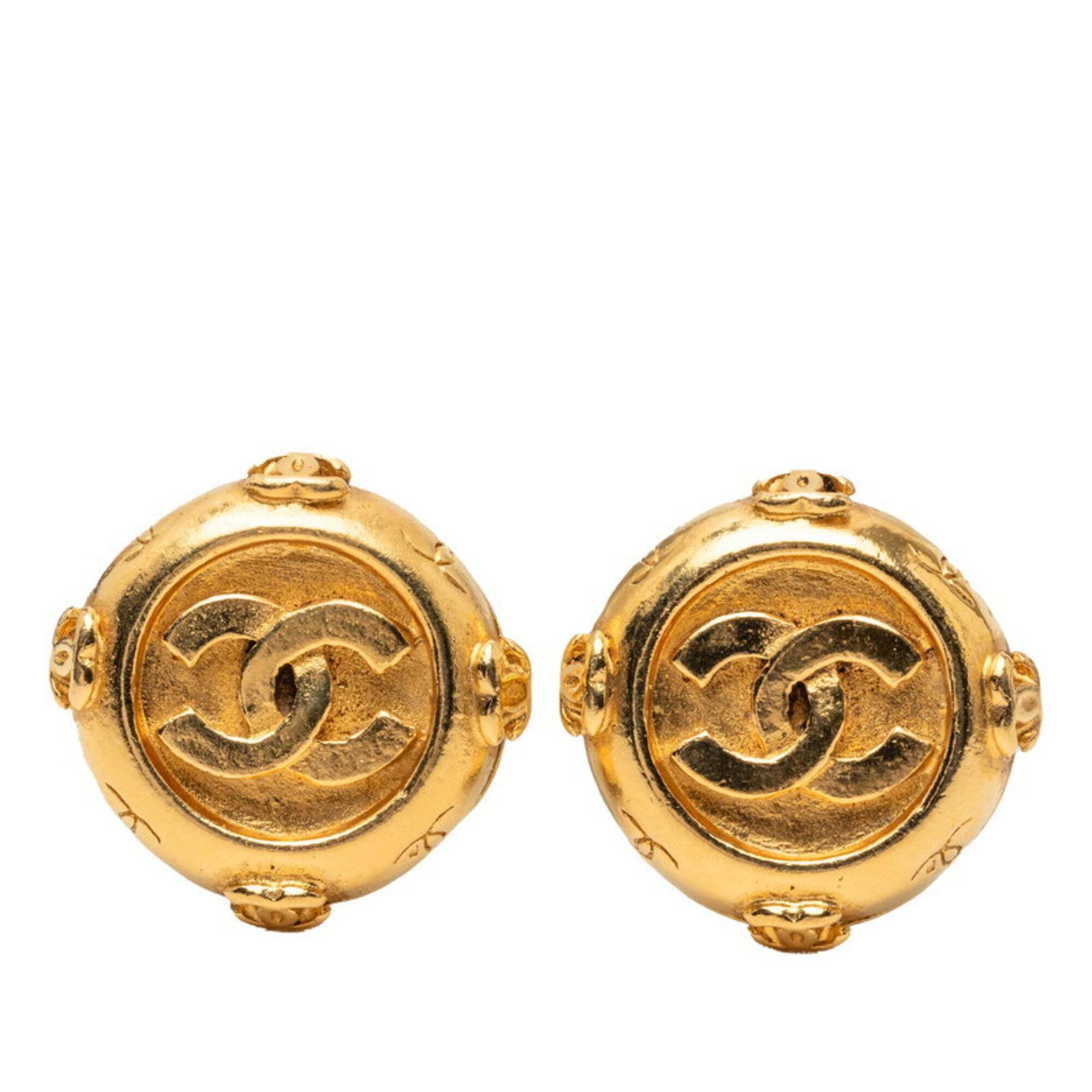 Chanel Gold Logo Earrings 960$